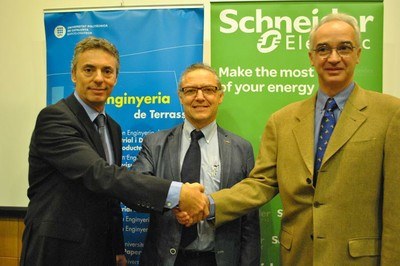 L'Escola d'Enginyeria de Terrassa i Schneider Electric renoven el seu acord