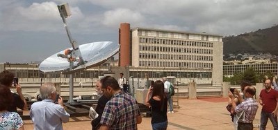 Nou sistema de captació solar Dish Stirling instal·lat a l'ETSEIB