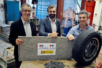 New material from textile fibres of old tyres