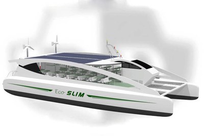 Se presenta un catamarán ecológico, propulsado mediante energía eléctrica
